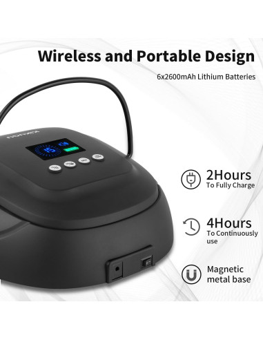 Lámpara de Uñas LED UV Inalámbrica Chunshangmei 126W