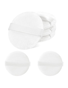 6 Esponjas de Maquillaje Redondas MOZEAT de Terciopelo 5.5cm