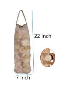 Bolsas de Malla Colgantes SHUYUE 5 Pcs para Frutas y Verduras 2