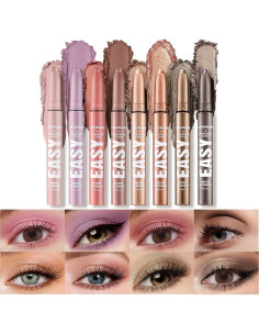 Set de Lápiz de Sombra de Ojos LANGMANNI 8 Colores a Prueba de Agua 2