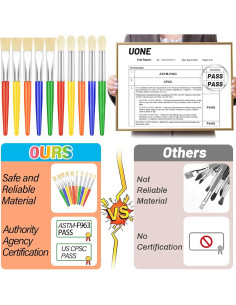 Juego de Pinceles de Pintura Anezus 30 Piezas para Niños 2