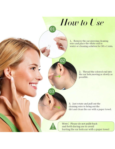 240 Limpiadores de Agujeros de Oído Oruola - 4 Colores