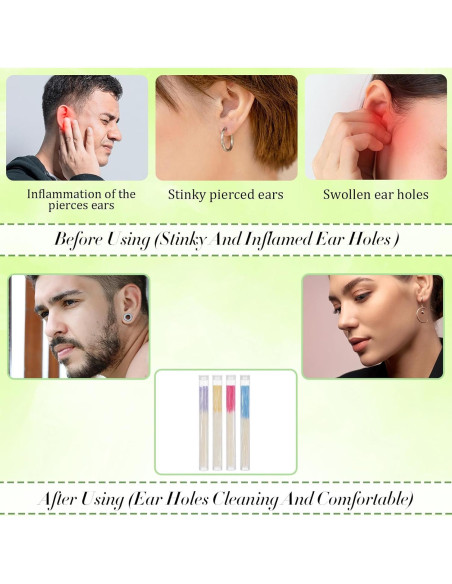 240 Limpiadores de Agujeros de Oído Oruola - 4 Colores