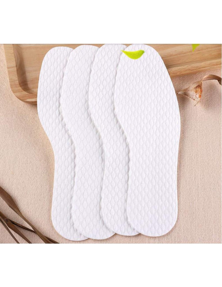 10 Pares Plantillas Desechables Transpirables UPSTORE 24cm