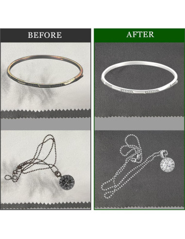 Paño de limpieza de joyas BADAO 6 piezas 15x19 cm