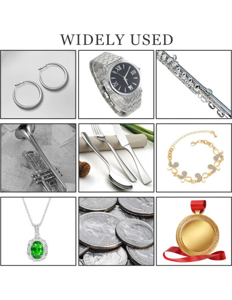 Paño de limpieza de joyas BADAO 6 piezas 15x19 cm