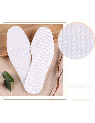 10 Pares Plantillas Desechables Transpirables UPSTORE 24cm