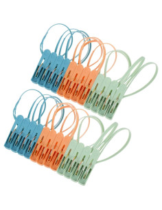 Paquete de 24 Pinzas de Plástico Ajcotahm para Ropa Multicolor 2