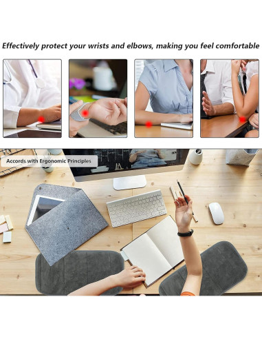 Almohadilla Ergonómica DILIBRA para Muñeca y Codo - 2 Piezas