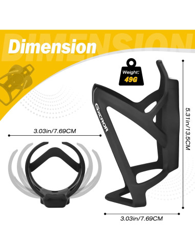 Soporte para Botella de Agua de Bicicleta GXCROR ZPSHJ-12