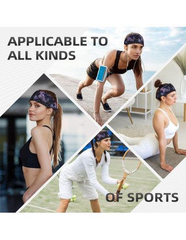 Diadema deportiva YANGZHI unisex - Absorbente y ligera