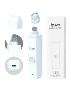 Cortador de Uñas para Perros IDMD M10 con Luz LED y Carga USB