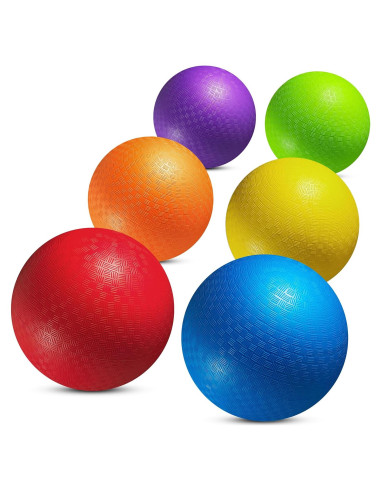 Bolas de Patio Inflables PlayBolt 21.59 cm - Paquete de 6