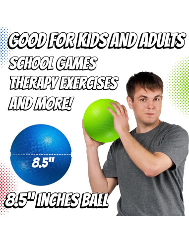 Bolas de Patio Inflables PlayBolt 21.59 cm - Paquete de 6