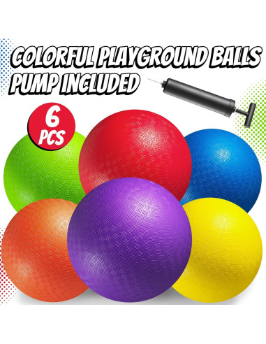 Bolas de Patio Inflables PlayBolt 21.59 cm - Paquete de 6