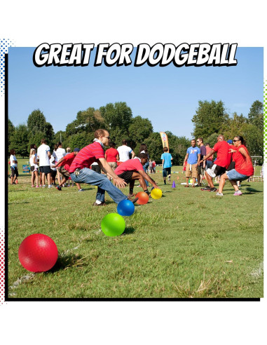 Bolas de Patio Inflables PlayBolt 21.59 cm - Paquete de 6