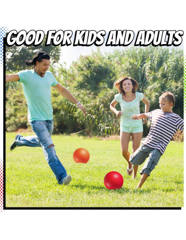 Bolas de Patio Inflables PlayBolt 21.59 cm - Paquete de 6