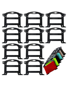 Paquete de 10 Organizadores de Cuerda Aswewamt 14.5 cm Negro