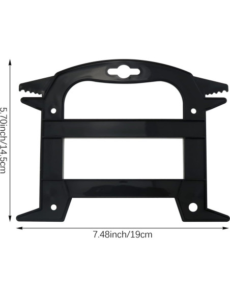 Paquete de 10 Organizadores de Cuerda Aswewamt 14.5 cm Negro