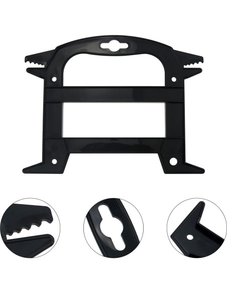 Paquete de 10 Organizadores de Cuerda Aswewamt 14.5 cm Negro