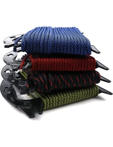 Paquete de 10 Organizadores de Cuerda Aswewamt 14.5 cm Negro