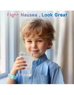 Banda para Mareos LYJEE Ajustable Alivio Nauseas Azul 2