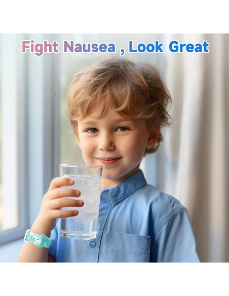 Banda para Mareos LYJEE Ajustable Alivio Nauseas Azul