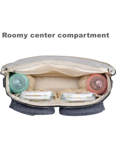 Organizador Universal para Carriola SUNVENO - 10L, Impermeable, 2 Soportes para Botellas