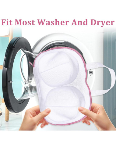 4 Bolsas de Lavado para Sujetadores GENZYRE 38x26cm Malla