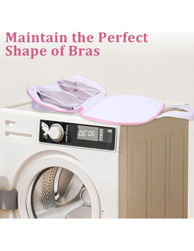 4 Bolsas de Lavado para Sujetadores GENZYRE 38x26cm Malla