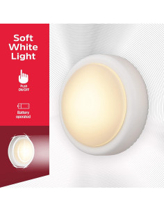 Luz LED Táctil Energizer Puck Inalámbrica Blanca 1 Paquete 2