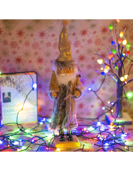 Cascanueces Tradicional de Madera Funpeny 48 cm Dorado