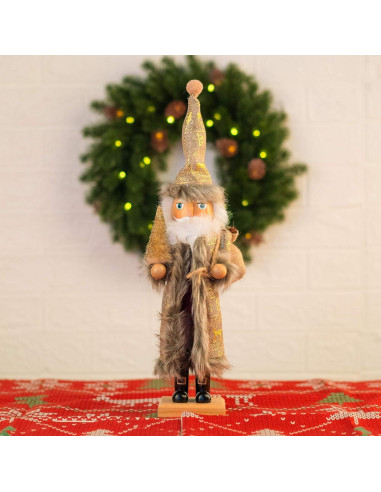 Cascanueces Tradicional de Madera Funpeny 48 cm Dorado