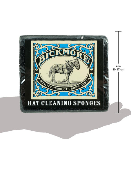 Esponja de Limpieza Bickmore para Sombreros de Fieltro Negra - 2 Unidades