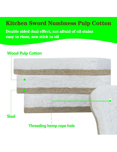 Esponjas de Celulosa Orgánica SCHCHNCH 15 Unidades Biodegradables