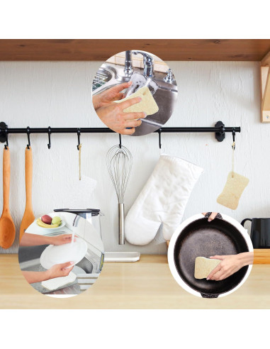 Esponjas de Celulosa Orgánica SCHCHNCH 15 Unidades Biodegradables