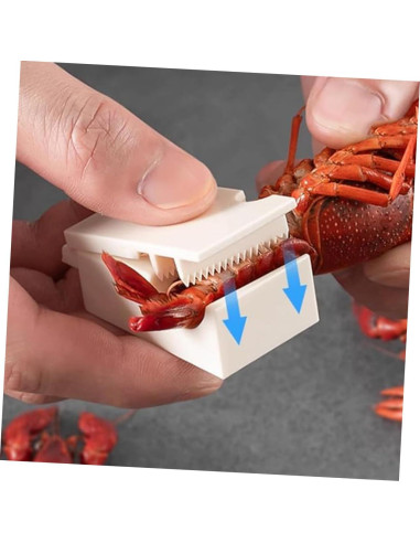 Herramienta para Pelar Mariscos OUNONA 4 Piezas Ergonómica