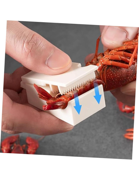 Herramienta para Pelar Mariscos OUNONA 4 Piezas Ergonómica