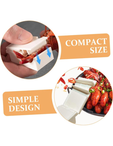 Herramienta para Pelar Mariscos OUNONA 4 Piezas Ergonómica