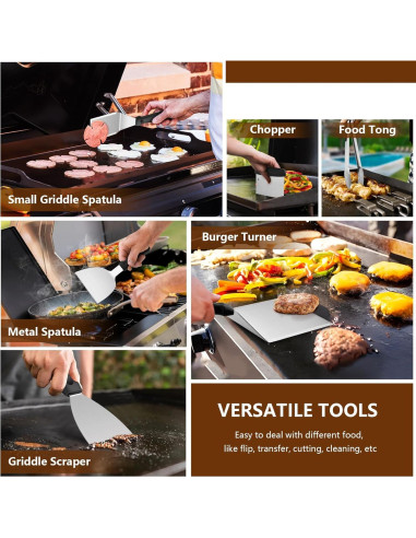 Kit de Accesorios para Plancha Joyfair 25 Piezas BBQ