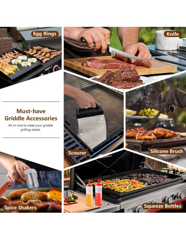 Kit de Accesorios para Plancha Joyfair 25 Piezas BBQ