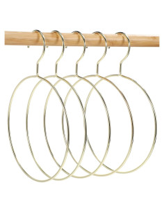 Ganchos Redondos de Alta Resistencia Zerodeko 5 Pcs Dorado