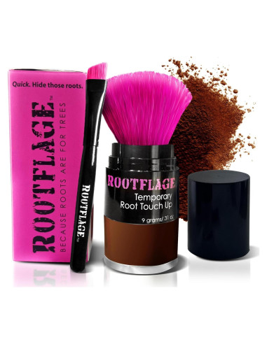 Rootflage Retoque de Raíces Polvo Cobre Oscuro 68g - Cobertura Instantánea