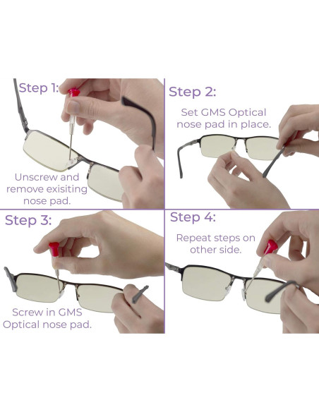 Almohadillas de nariz de silicona GMS Optical - 10 pares 15mm