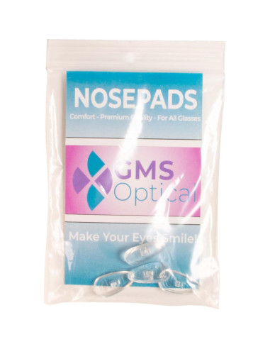Almohadillas de nariz de silicona GMS Optical - 10 pares 15mm