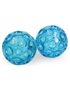 Conjunto de Pelotas Texturizadas Azules OPTP - 8 cm para Masaje