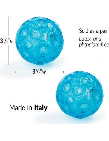 Conjunto de Pelotas Texturizadas Azules OPTP - 8 cm para Masaje