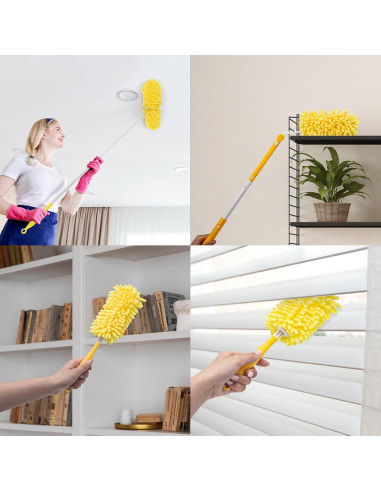 Repuestos de Plumero Reutilizables KeFanta 8 Pcs con Mango