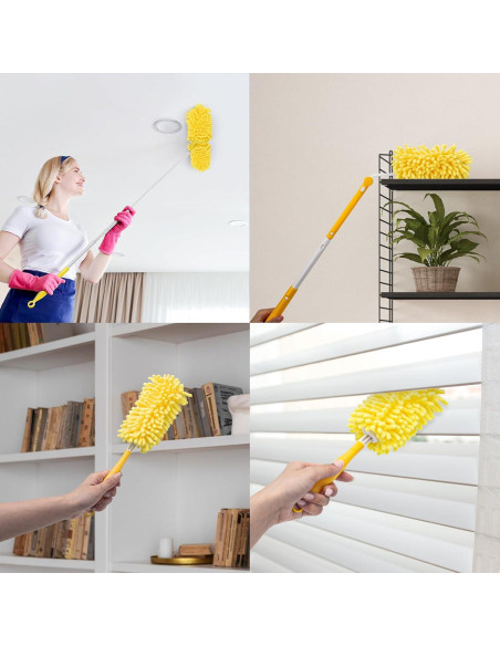 Repuestos de Plumero Reutilizables KeFanta 8 Pcs con Mango