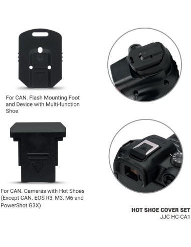Cubierta de zapata caliente JJC para Canon - 2x cámara y 2x flash